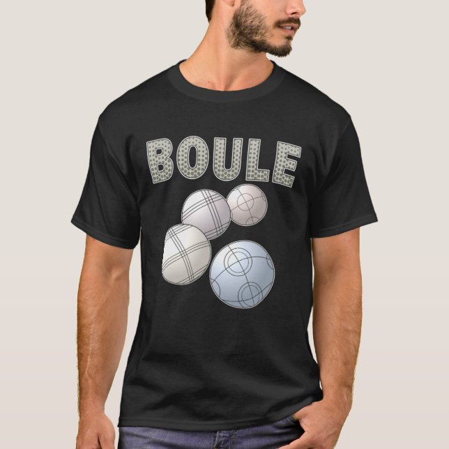 T-shirt BOULE Balls Petanque Sport Boccia Game Boulen Boul (Devant)