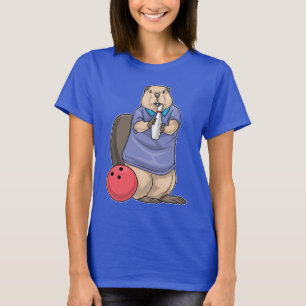 T-shirt Boule Beaver Bowling
