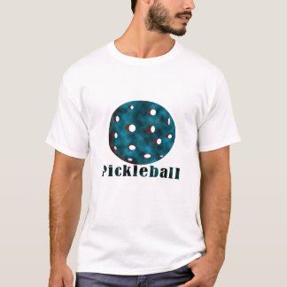 T-shirt boule bleue opacifiée par pickleball .png des