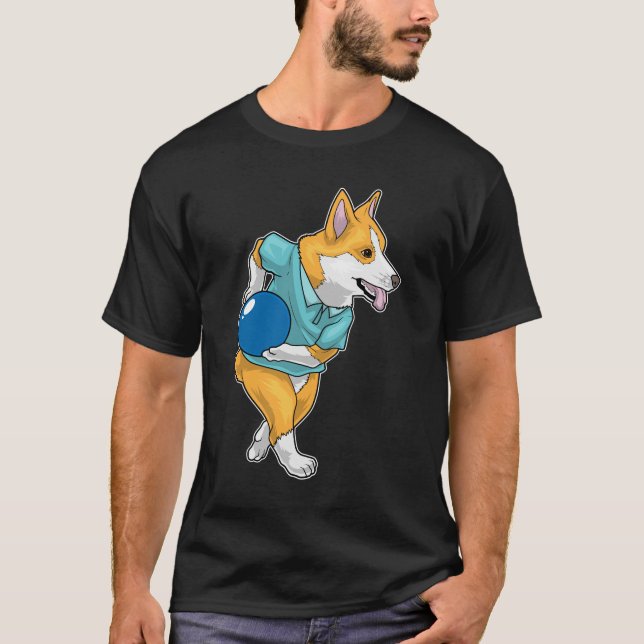 T-shirt Boule Corgi Bowling Bowling (Devant)