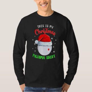T-shirt Boule de billard C'est mon pyjama de Noël  