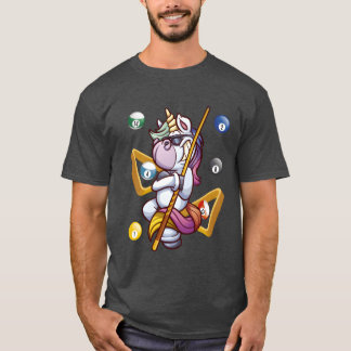 T-shirt Boule de billard Licorne Sport cadeau de famille