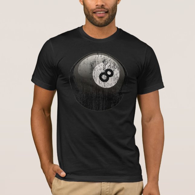 T-SHIRT BOULE DE BILLARDS DU NUMÉRO 8 - ÉRODÉE ET ÂGÉE (Devant)