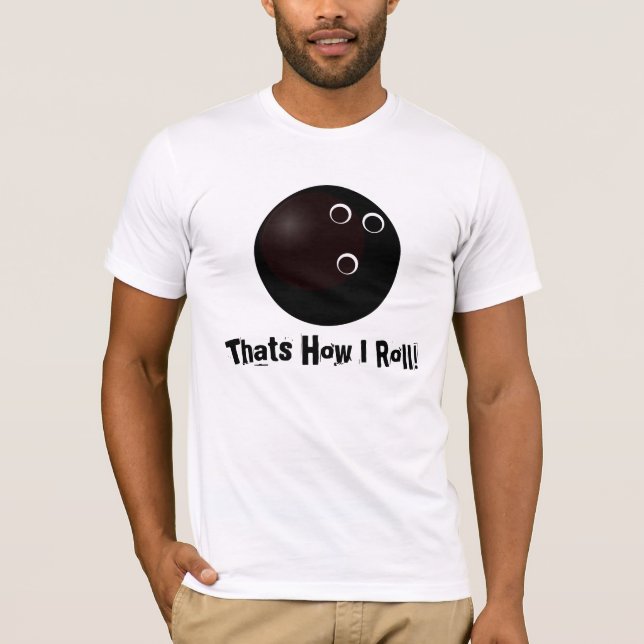 t-shirt boule de bowling (Devant)