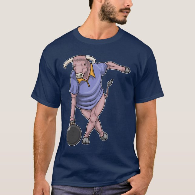 T-shirt Boule de bowling Bull (Devant)