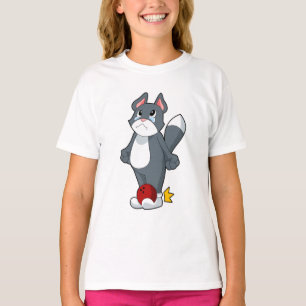 T-shirt Boule de bowling de chat