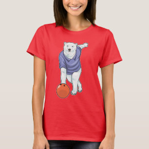 T-shirt Boule de Bowling de l'ours polaire