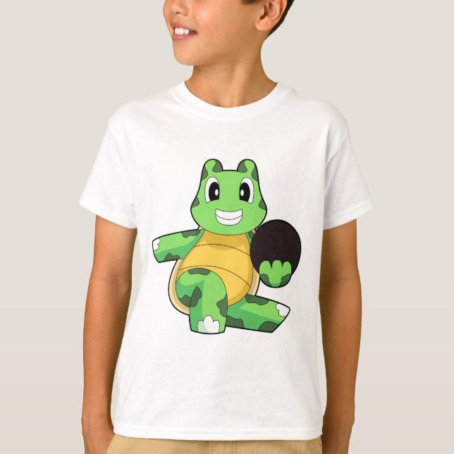 T-shirt Boule de bowling de tortue (Devant)