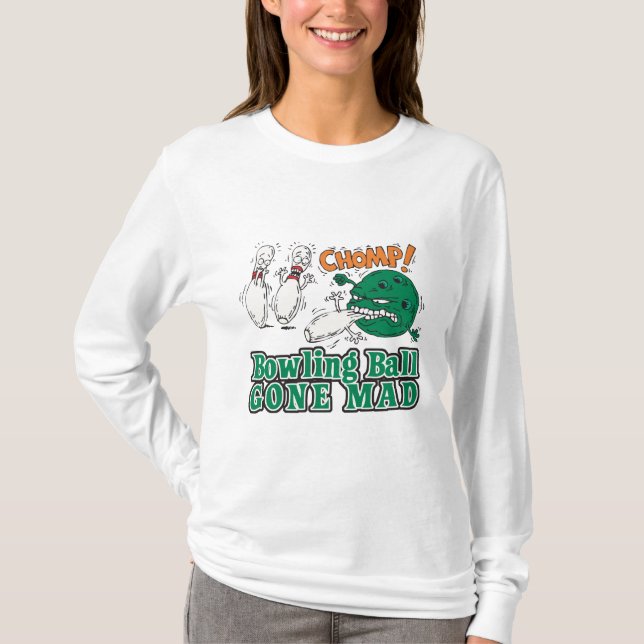 T-shirt boule de bowling devenu fou (Devant)