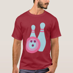 T-shirt Boule de Bowling et Pins