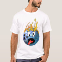 Boule de bowling flamboyante folle