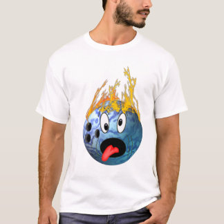 T-shirt Boule de bowling flamboyante folle