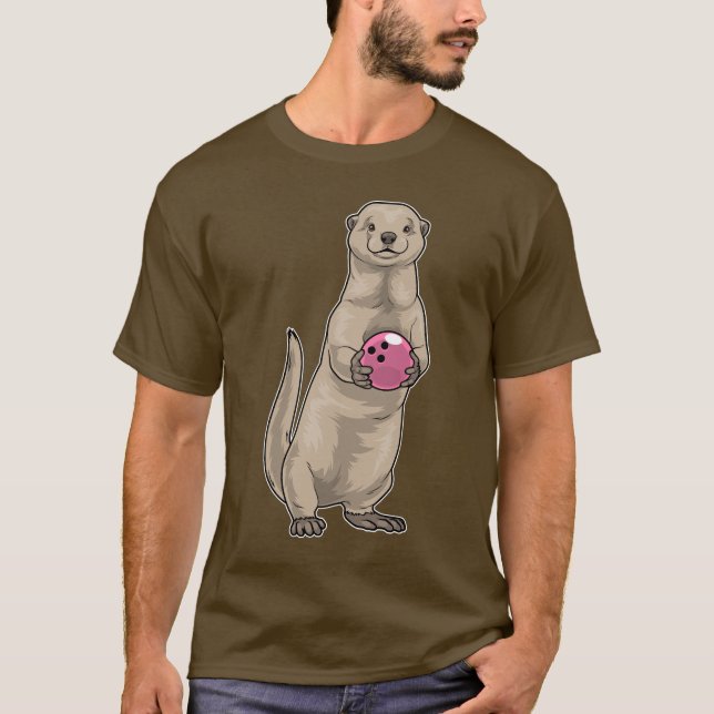 T-shirt Boule de Bowling Otter (Devant)