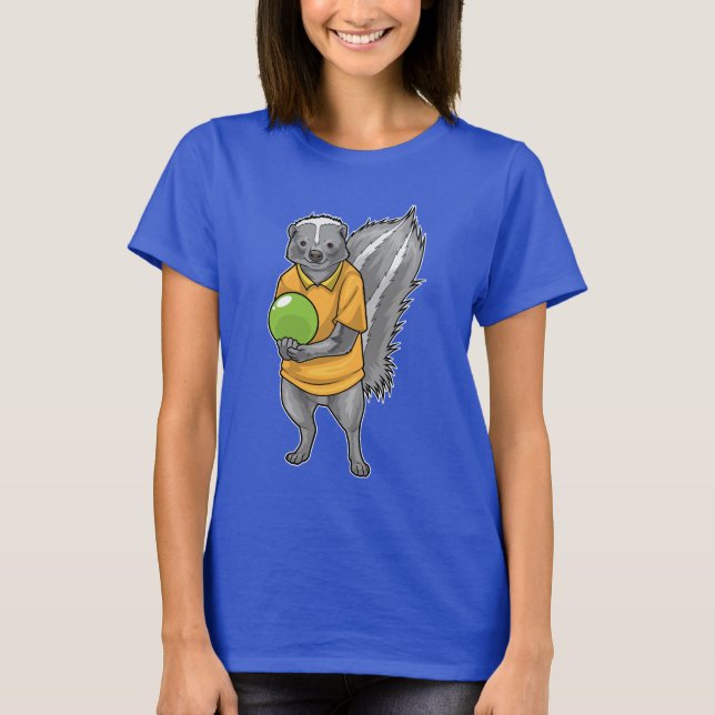 T-shirt Boule de Bowling Skunk (Devant)