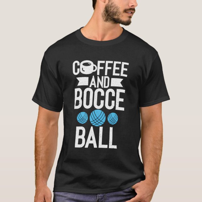 T-shirt Boule De Café Et Bocce (Devant)