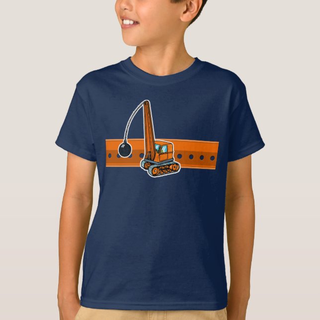 T-shirt Boule de construction orange (Devant)