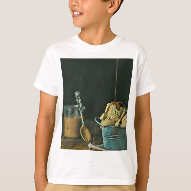 T-shirt Boule de crème glacée au chocolat (Devant)