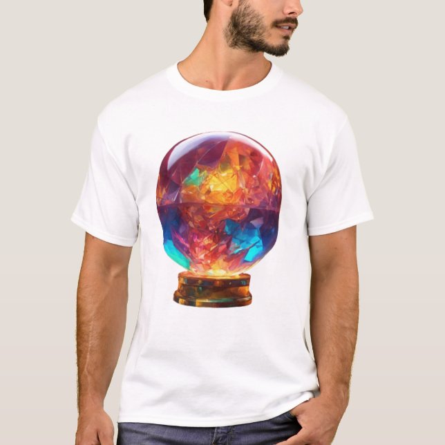 T-shirt Boule de cristal mystique (Devant)