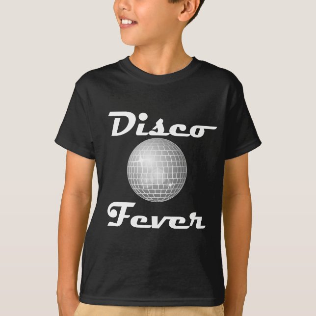 T-shirt Boule de disco de fièvre de disco (Devant)