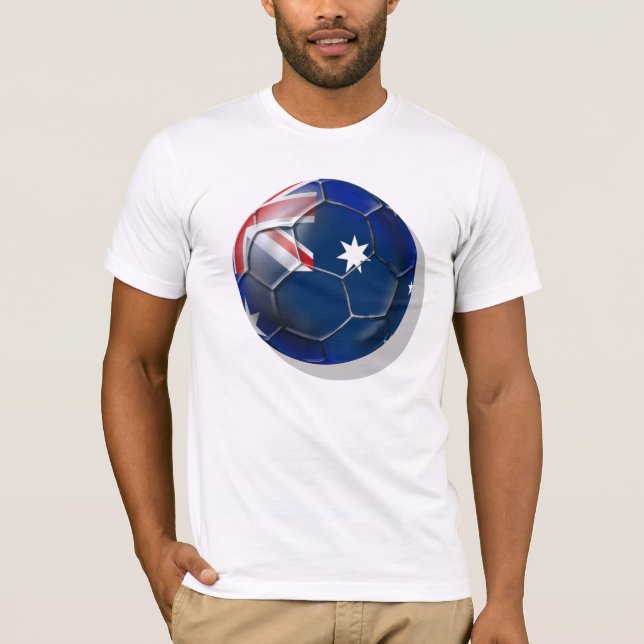 T-shirt Boule de drapeau d'once de fans de foot de (Devant)