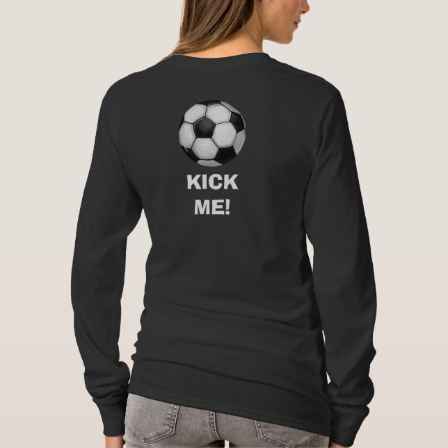 T-shirt Boule De Football, Battez-Moi ! Chemise dames (Dos)