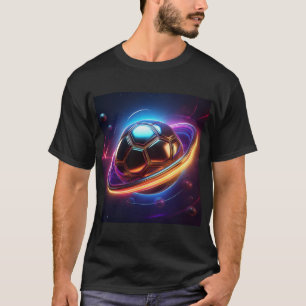 T-shirt Boule De Football Comme Saturn Planet, Un Design S