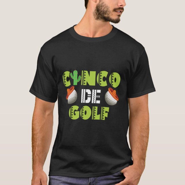 T-shirt Boule De GOLF Cinco De Mayo Shirt - Sombrero Cactu (Devant)