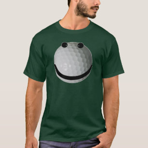 T-shirt boule de golf de visage