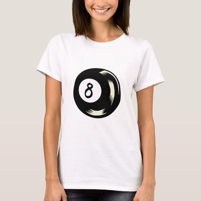 T-shirt Boule de la magie huit (Devant)