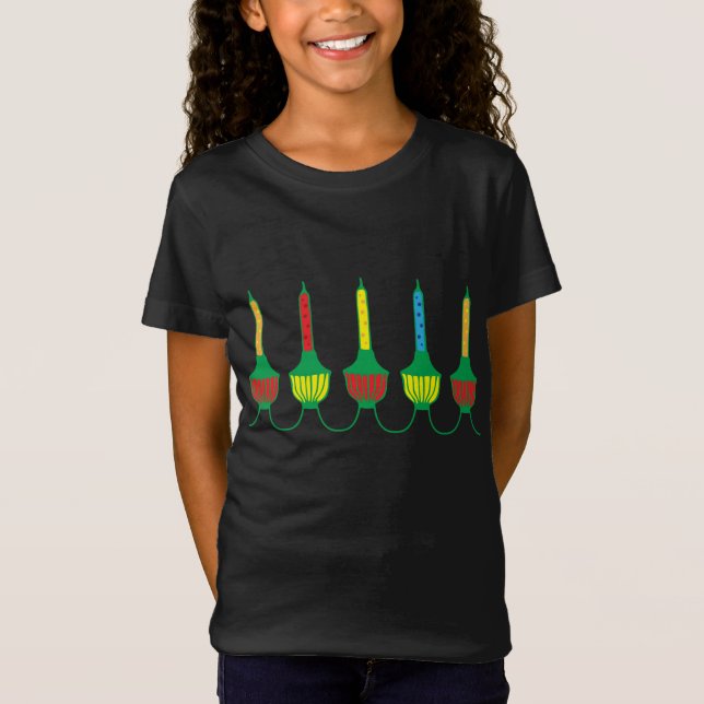 T-Shirt Boule de Noël rétro Lights cadeau (Devant)