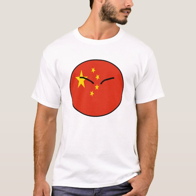 T-shirt Boule de pays de la Chine (Devant)