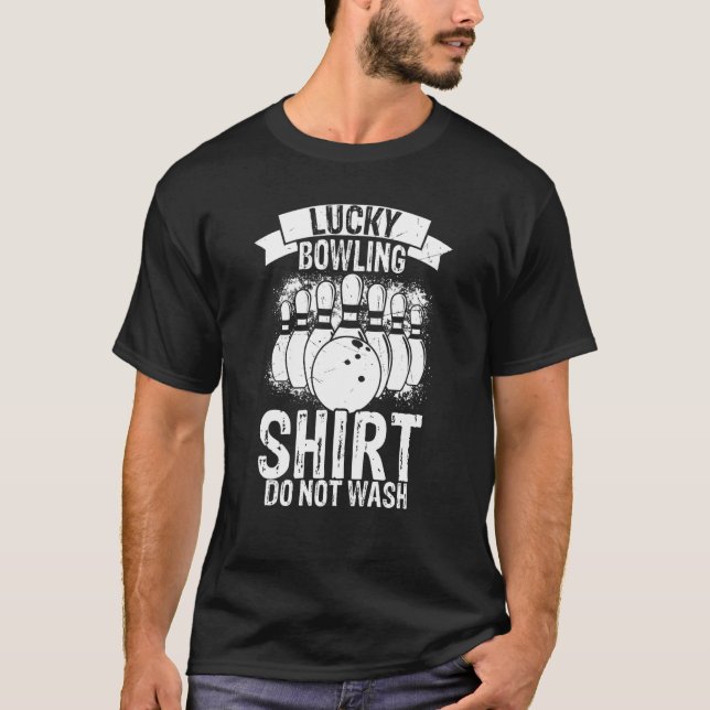 T-shirt Boule de quille de bowling Grève de l'équipe de qu (Devant)
