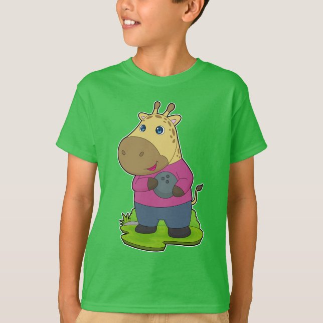 T-shirt Boule de quilles de girafe (Devant)