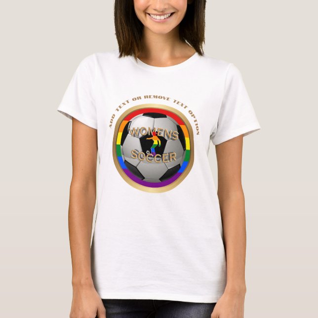 T-shirt Boule de soccer féminine Pride (Devant)