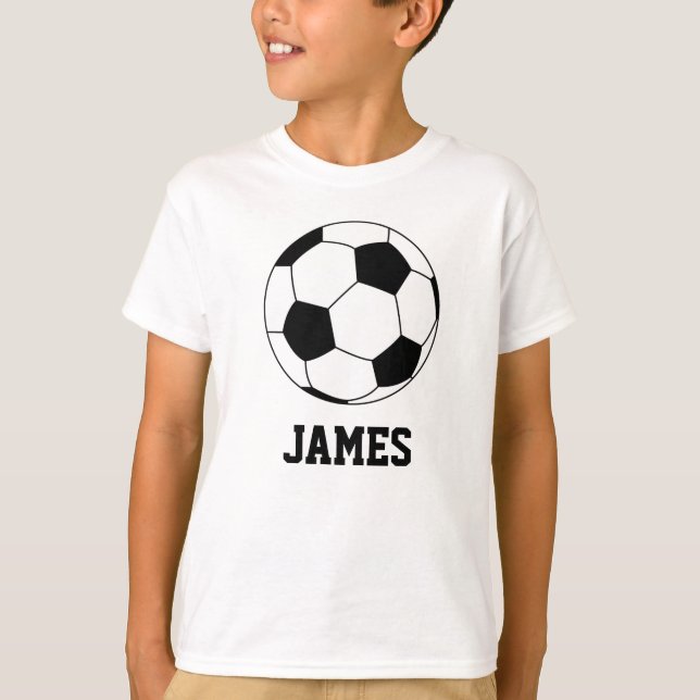 T-shirt Boule de soccer Sport personnalisée Blanc (Devant)