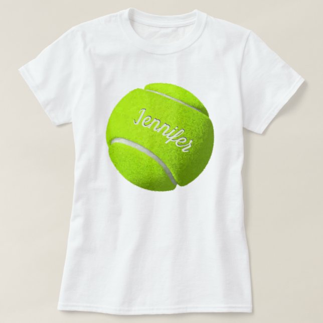 T-shirt Boule de tennis personnalisée (Design devant)