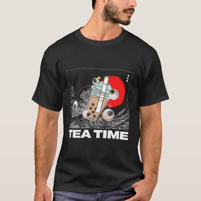 T-shirt Boule de thé Boba Weirdcore esthétique (Devant)
