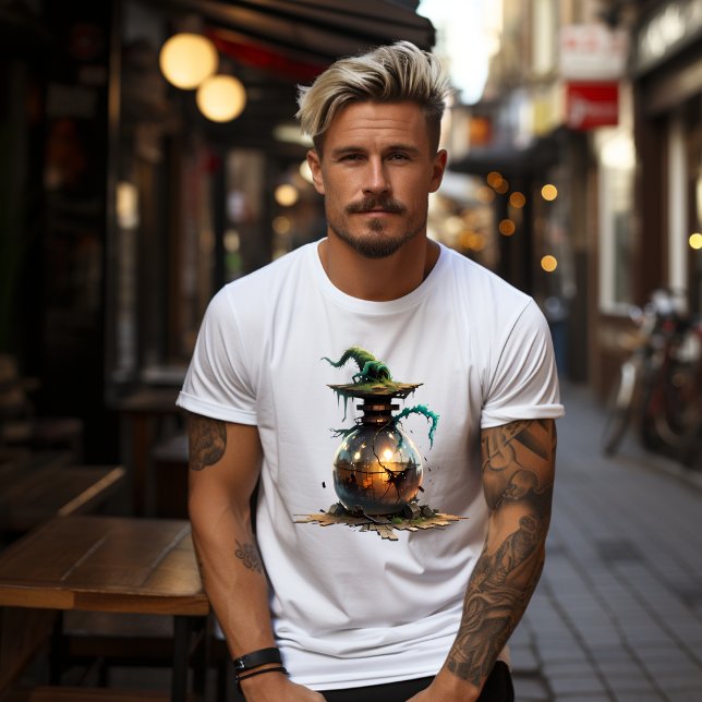 T-shirt Boule de verre magique en ruine (Créateur téléchargé)