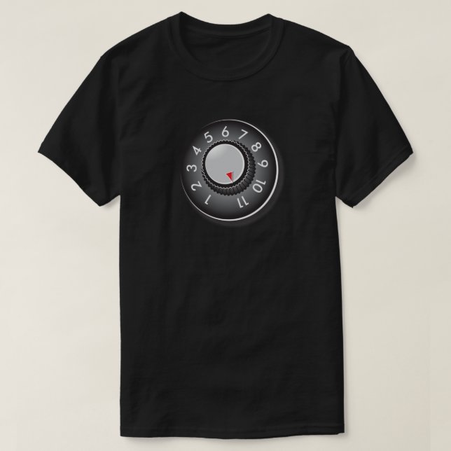T-shirt Boule De Volume Amp De Guitare À Onze 11 Heavy Met (Design devant)