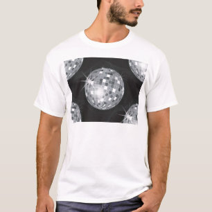 T-shirt boule disco argent