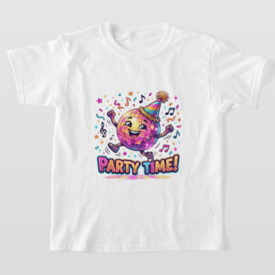 T-shirt Boule disco dansante Anniversaire Fête Drôle Migno