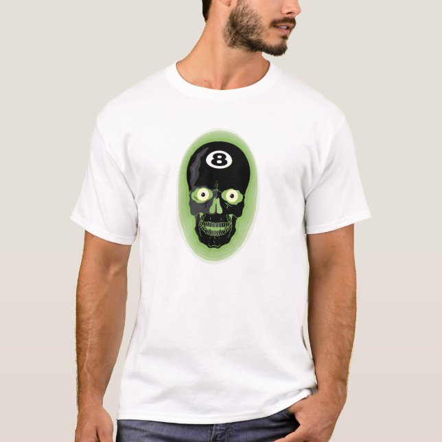 T-shirt Boule noire du crâne 8 (Devant)