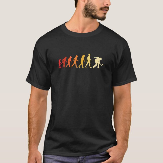 T-shirt Boule Petanque Boccia Boules player Evolution (Devant)