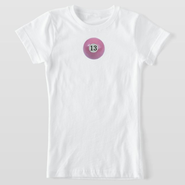 T-Shirt Boule rose Cue 13 (Poser)