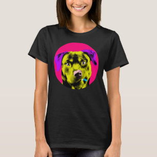 T-shirt Boule rose Rottweiler Pop Relaxé Convient