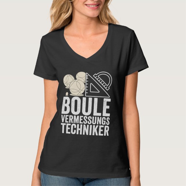 T-shirt Boule survey technician motif (Devant)