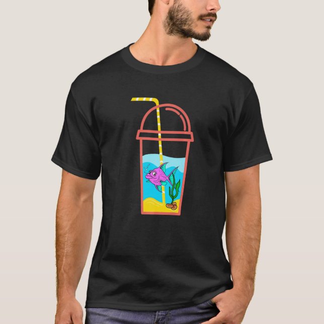 T-shirt Boule Thé Goldfish Aquaristic Fishbowl Animaux (Devant)