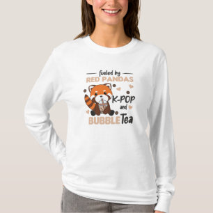 T-shirt Boule Thé Rouge Panda Chocolat Animaux mignons Bob