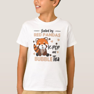 T-shirt Boule Thé Rouge Panda Chocolat Animaux mignons Bob