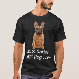T-shirt Bouledogue 80% Coton 20% Poils de Chien Frenchie